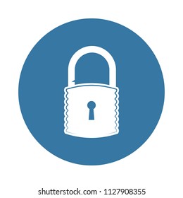 lock icon. Element of lock and keys icons for mobile concept and web apps. Badge style lock icon can be used for web and mobile apps on white background