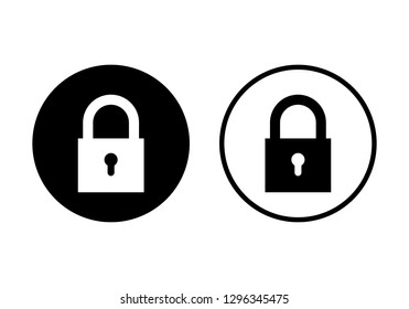 Lock icon. Encryption icon. Lock Icon in trendy flat style isolated on white background. Security symbol for web design