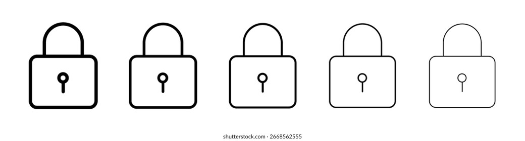 Icono de bloqueo llenado concepto de signo plano para el Diseño web.