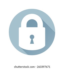 Lock icon flat