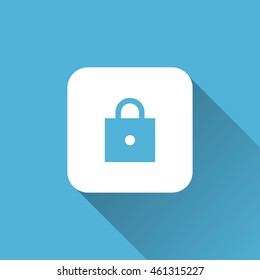 lock icon. flat design