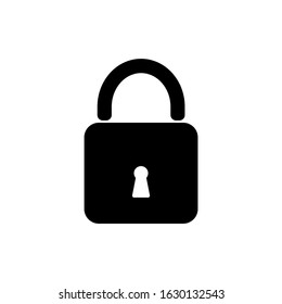 Lock icon. Flat design style. Vector EPS10.