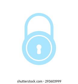 Lock icon.  Flat design style. Vector EPS10.