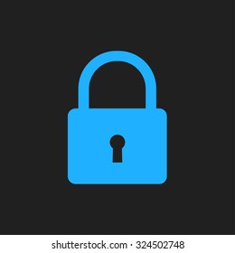 Lock icon.  Flat design style. Vector EPS10.