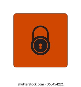 Lock icon.  Flat design style. Vector EPS10.