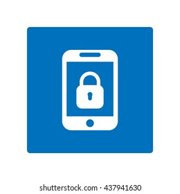 Lock Icon, flat design style