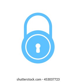 Lock icon.  Flat design style. Vector EPS10.