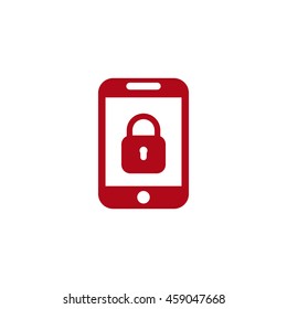 Lock Icon, flat design style