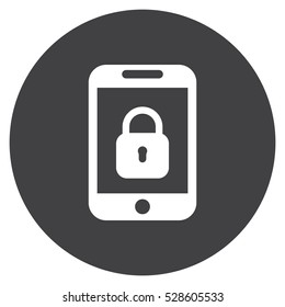 Lock Icon, flat design style