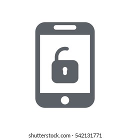 Lock Icon, flat design style