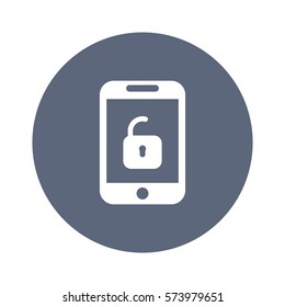 Lock Icon, flat design style