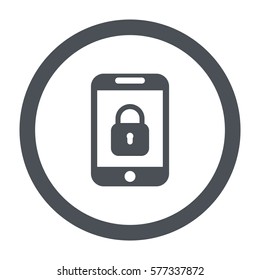 Lock Icon, flat design style