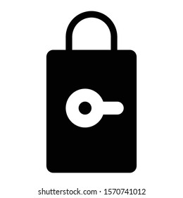 lock icon glyph vector design