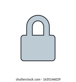 Lock Icon for Graphic Design Projects