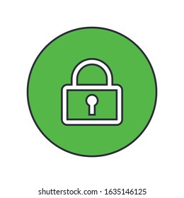 Lock Icon for Graphic Design Projects