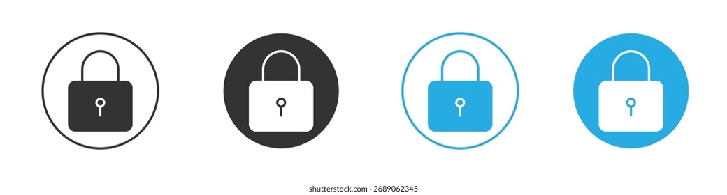 Lock icon. Graphic icon design template