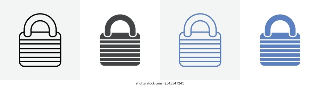 lock icon Group symbol or sign vector