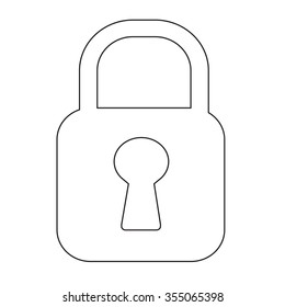 lock icon Illustration design