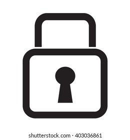 Lock Icon illustration design