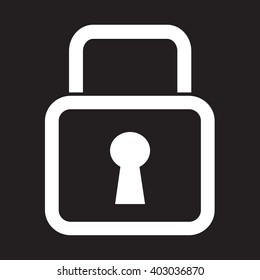 Lock Icon illustration design