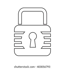 Lock Icon illustration design
