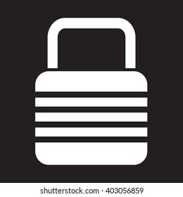 Lock Icon illustration design