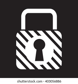 Lock Icon illustration design
