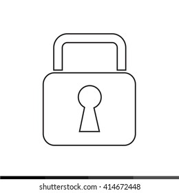 lock icon illustration design