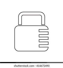 lock icon illustration design