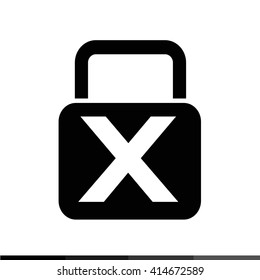 lock icon illustration design