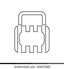 lock icon illustration design