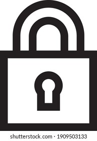 icono de bloqueo ilustración símbolo vectorial aislado