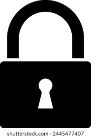 Lock icon illustration isolated vector sign symbol