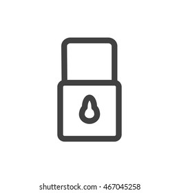 Lock icon illustration isolated vector sign symbol sign