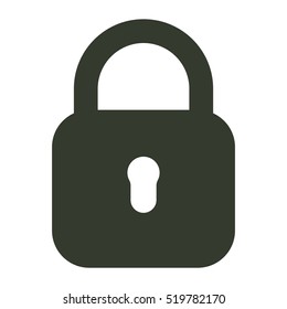 Lock icon illustration isolated vector sign symbol