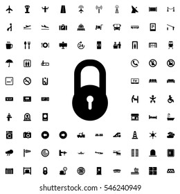 lock icon illustration isolated vector sign symbol