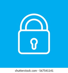 lock icon illustration isolated vector sign symbol