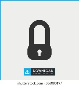 lock icon illustration isolated vector sign symbol
