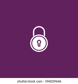 Lock icon illustration isolated vector sign symbol