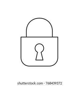 lock icon illustration isolated vector sign symbol