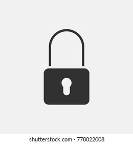 Lock icon illustration isolated vector sign symbol