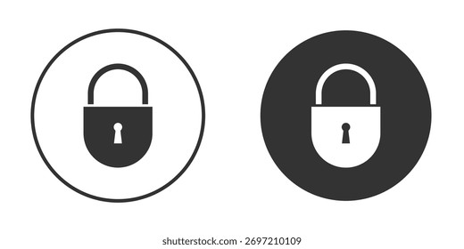 Lock icon illustration. Pixel vector graphics - Vector.