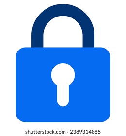 Lock icon illustration for UIUX, web, app, infographic etc