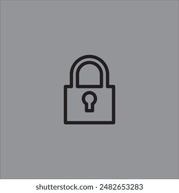 lock icon in illustrator vector