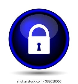 Lock icon. Internet button on white background. EPS10 vector
