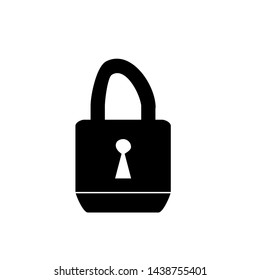 Lock icon. Internet privacy sign