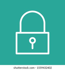 lock icon isolated on background
