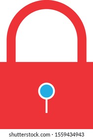 lock icon isolated on background
