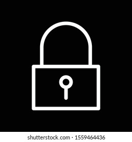 lock icon isolated on background
