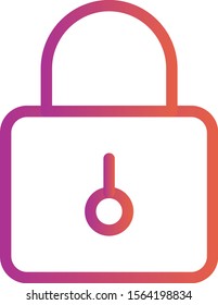 Lock icon isolated on background
 
